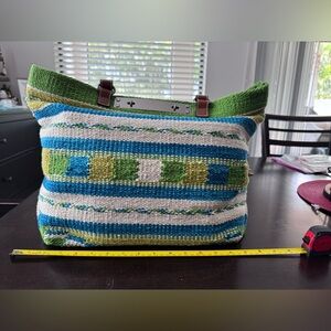 Patricia Nash Striped Tote Bag with Dust Bag